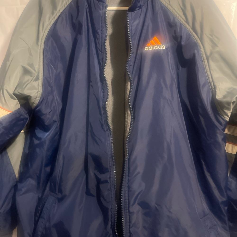 Adidas Blue and Gray Jacket